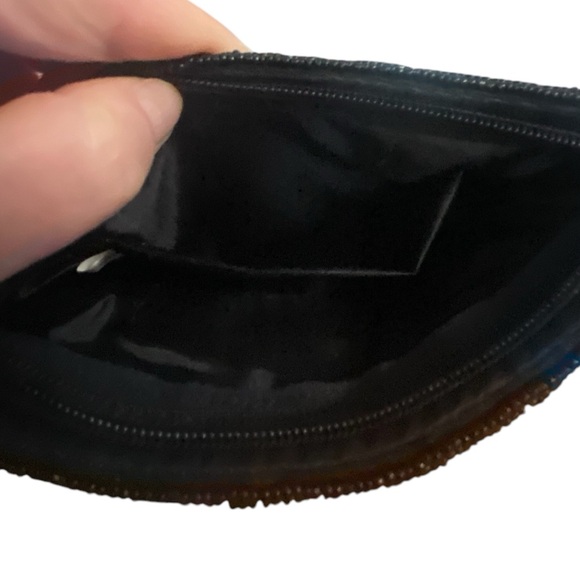 Silver & Black Beaded Evening Bag - Picture 7 of 8